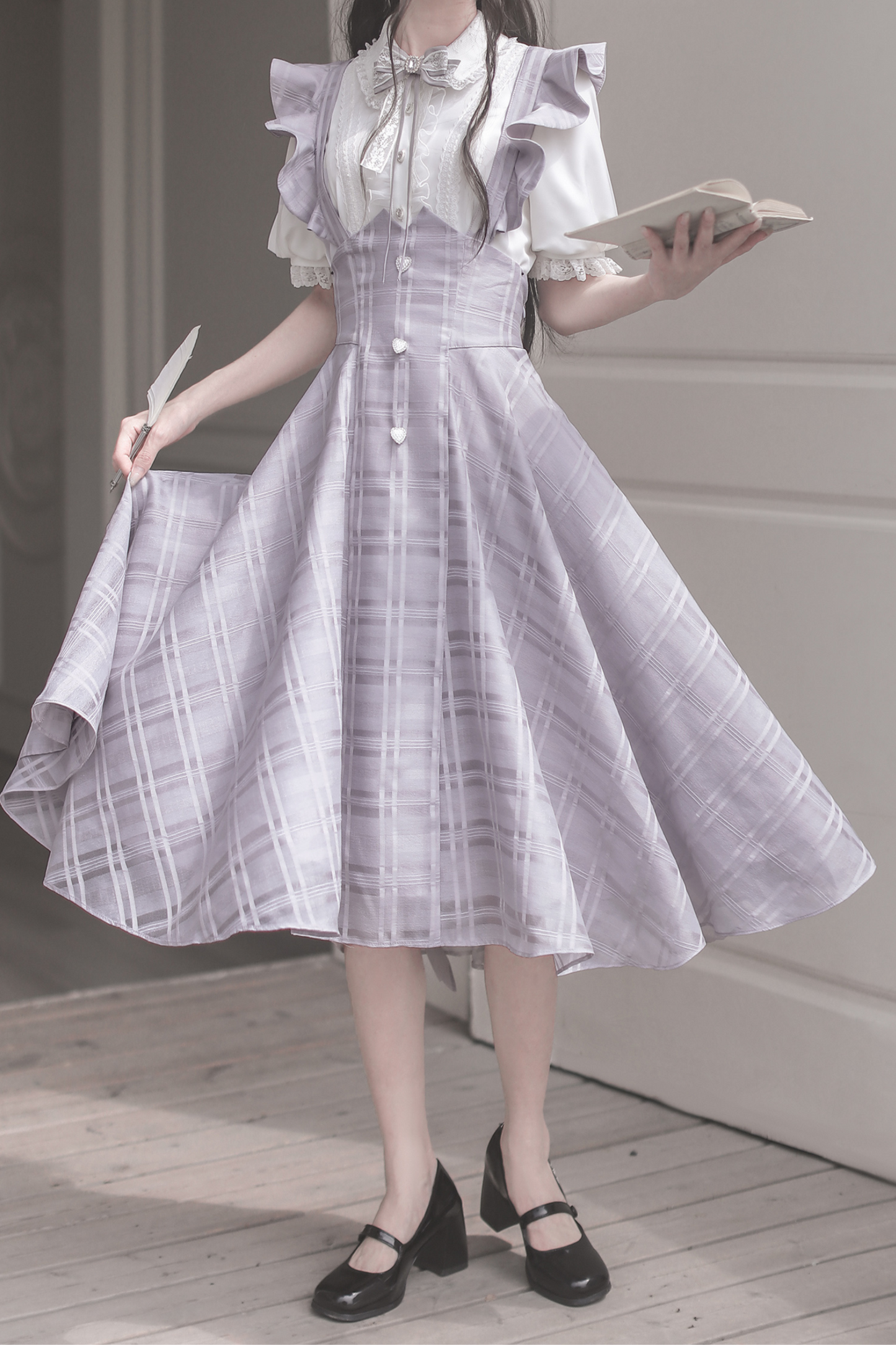 [pre-order] Girly Top + Suspender Lace Dress