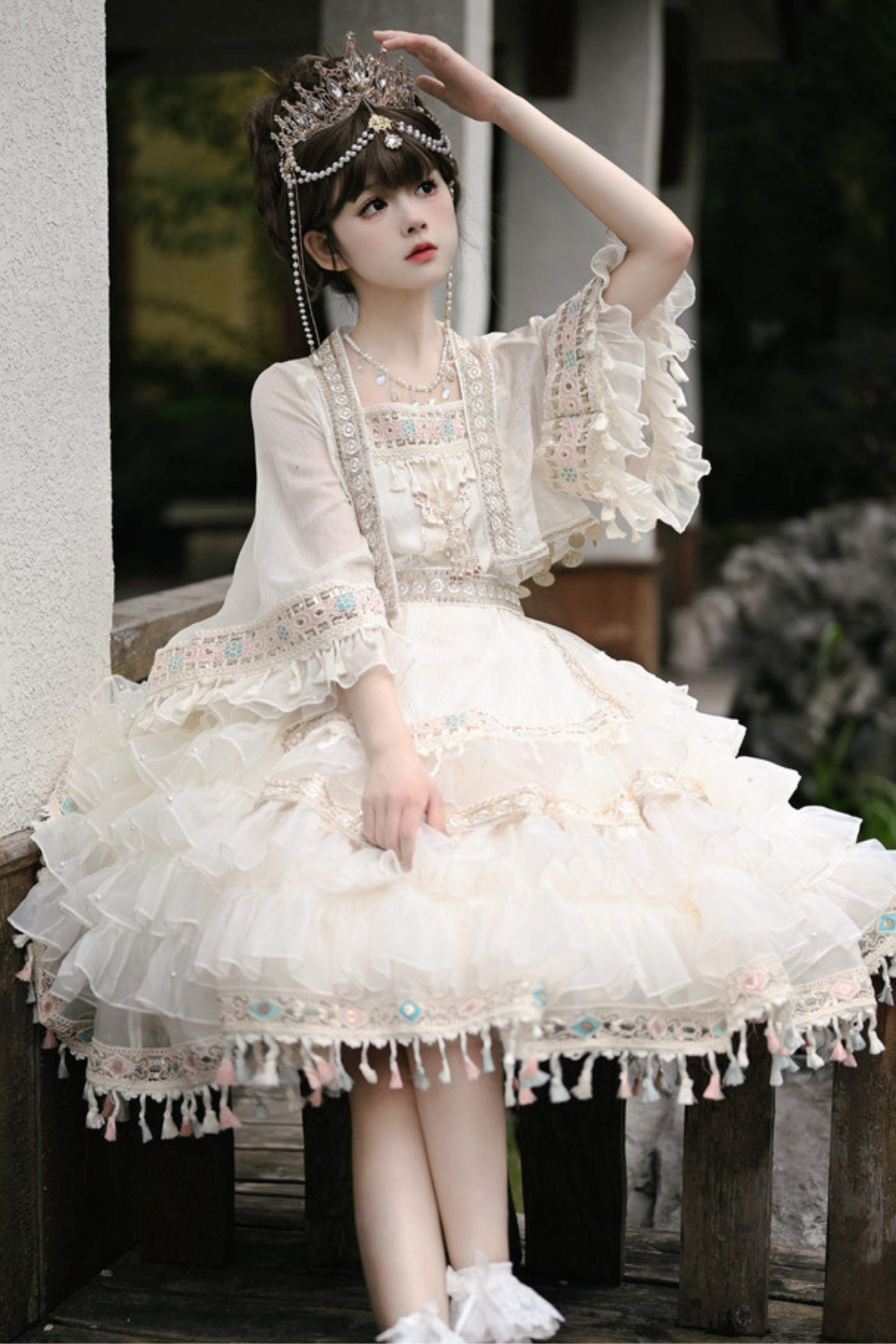 Chiffon Chinese-style Girl Set