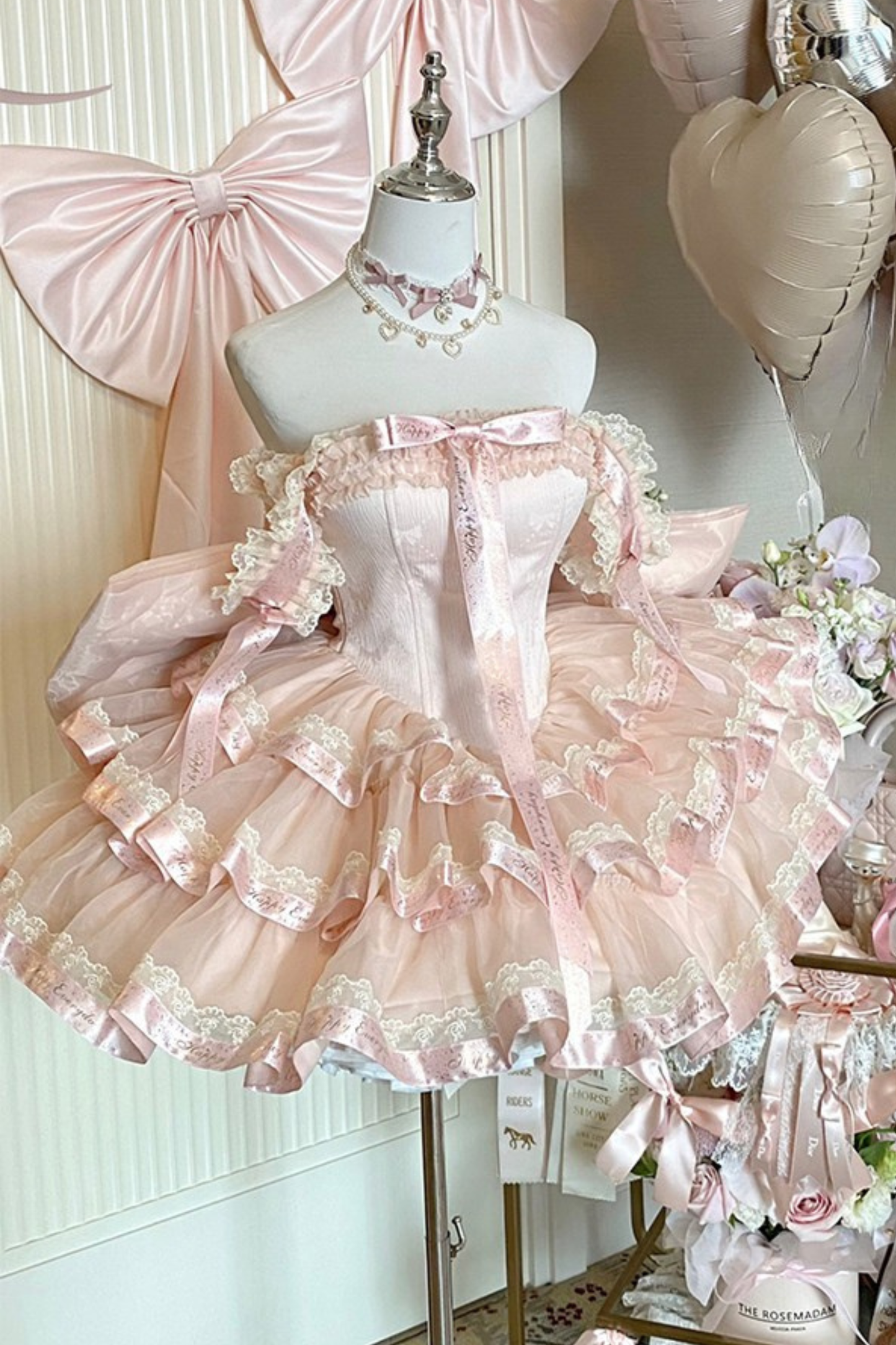 Sweet Princess Lolita Dress + Big Ribbon