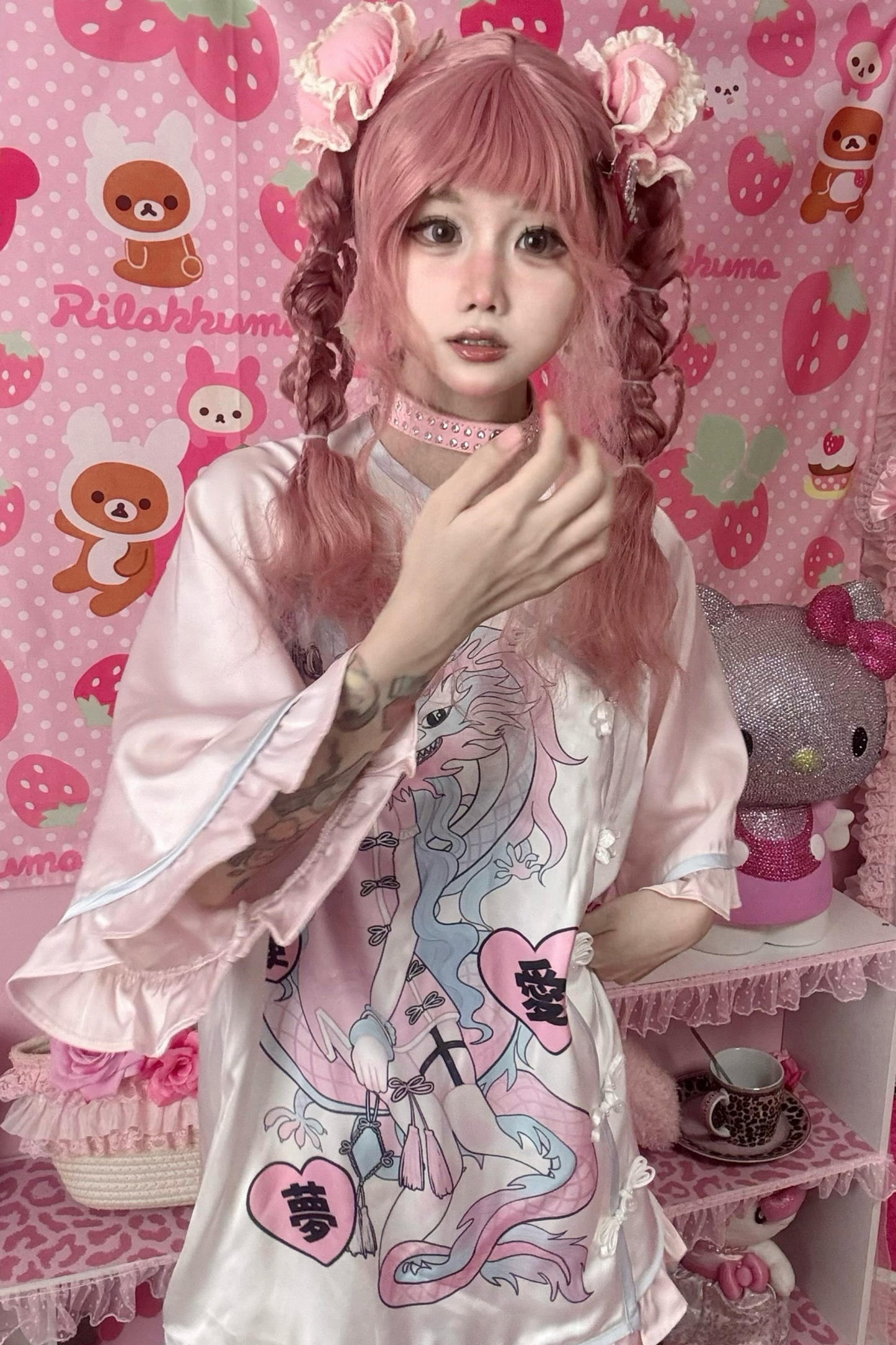 Dream Love Angelic Subculture Chinese-style T-shirt + Shorts