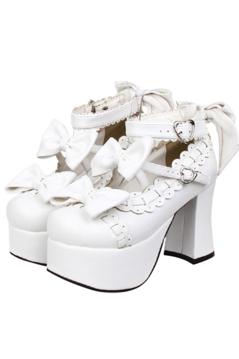 Ribbon Frill Stitching Lolita Shoes