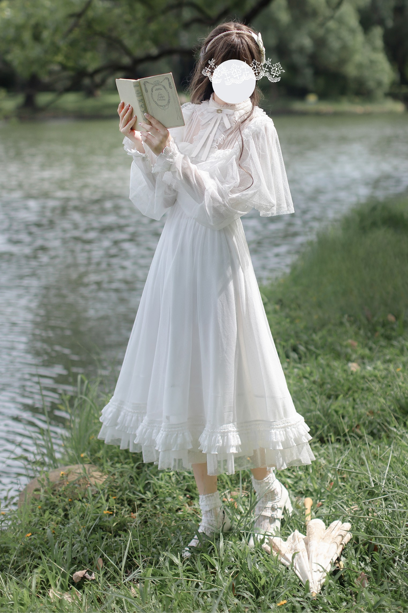 Classic System Dot Gauze Dress