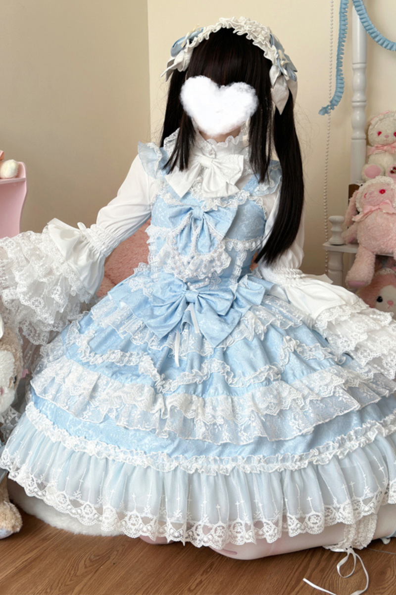[pre-order] Heart Throbbing Lolita Dress + Ruffle Blouse