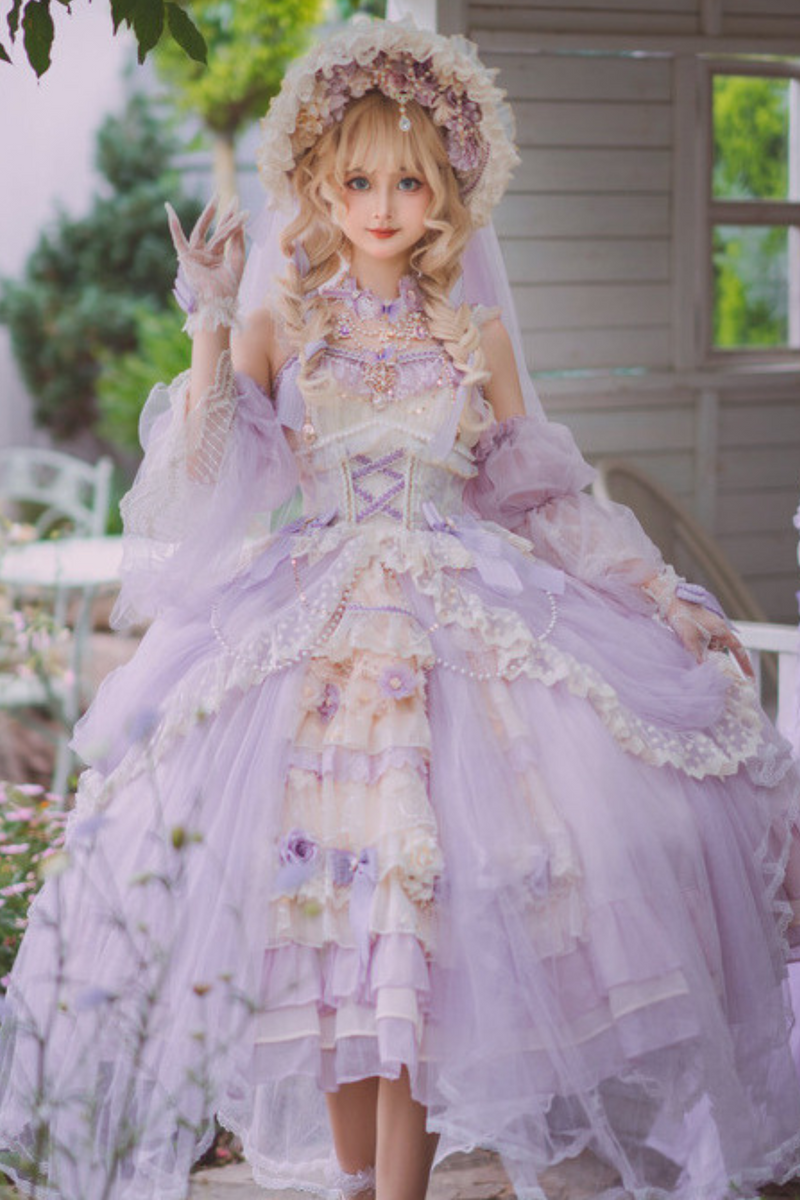 [pre-order] Wedding Tea Party Chiffon Dress