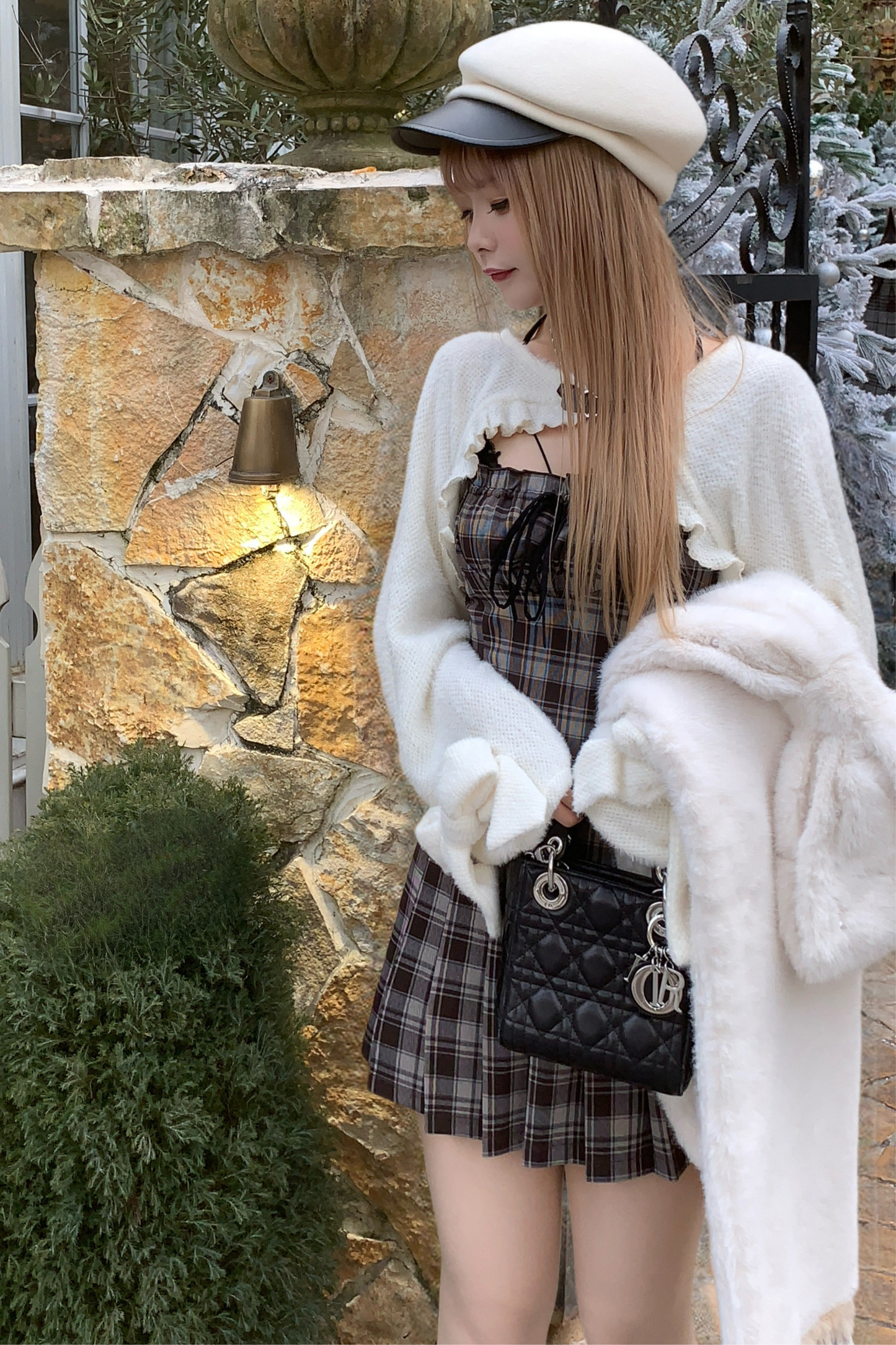 Rabbit Princess Plaid Skirt Set