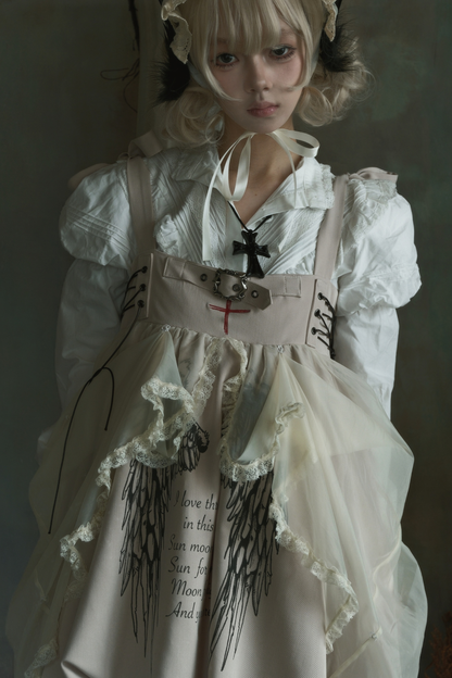 Gothic Balloon Suspender Dress