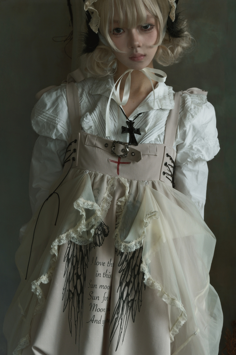 Gothic Balloon Suspender Dress