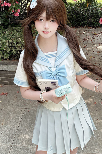 Water Lily Sailor Top + Skirt + Ribbon
