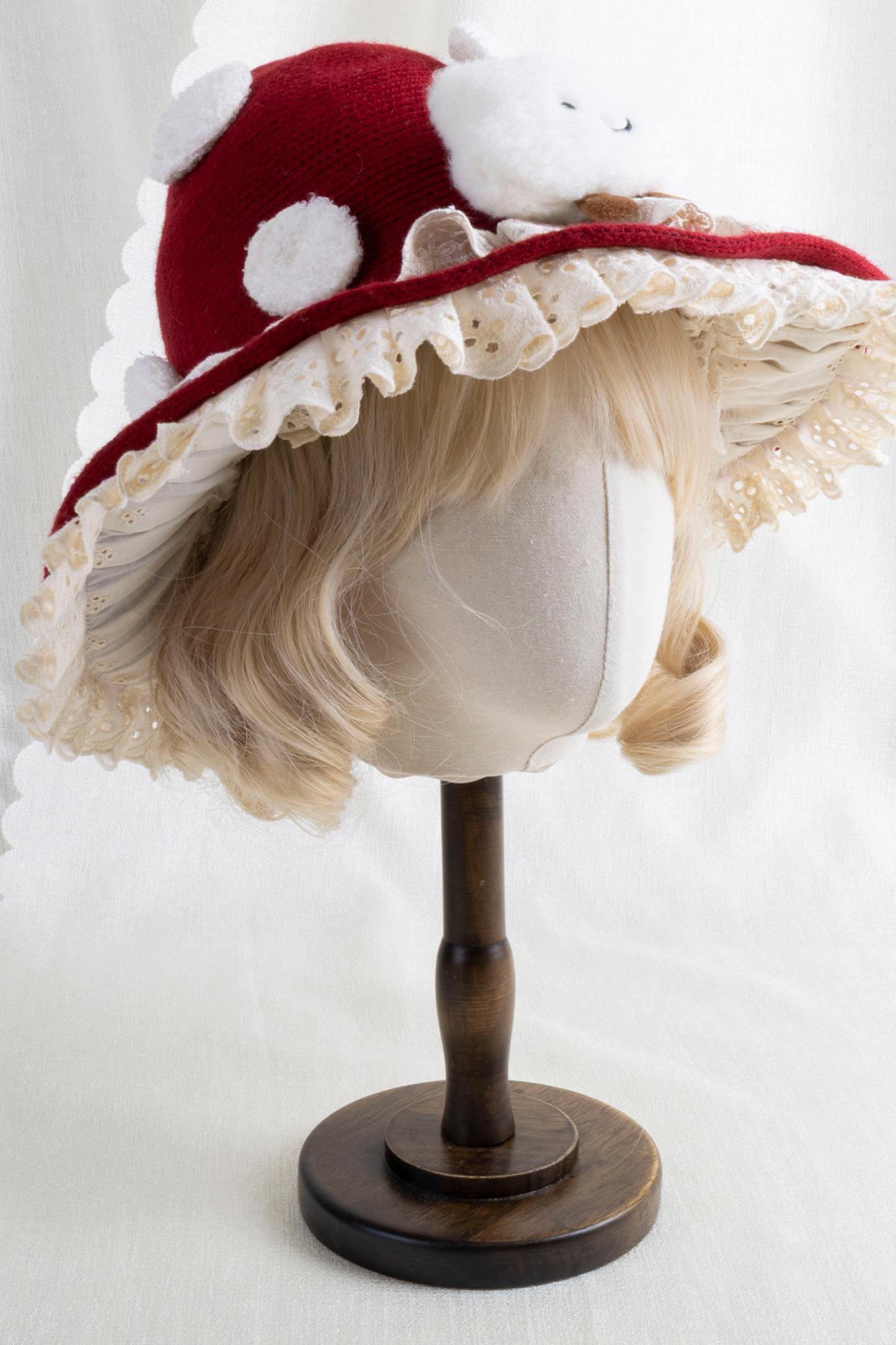Dark Red Lolita Hat