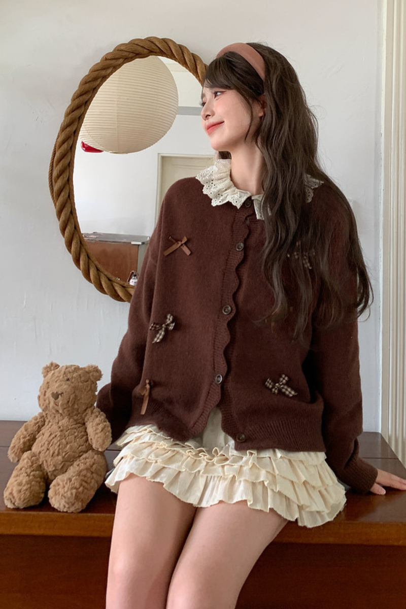 Sweet Ribbon Knit Cardigan