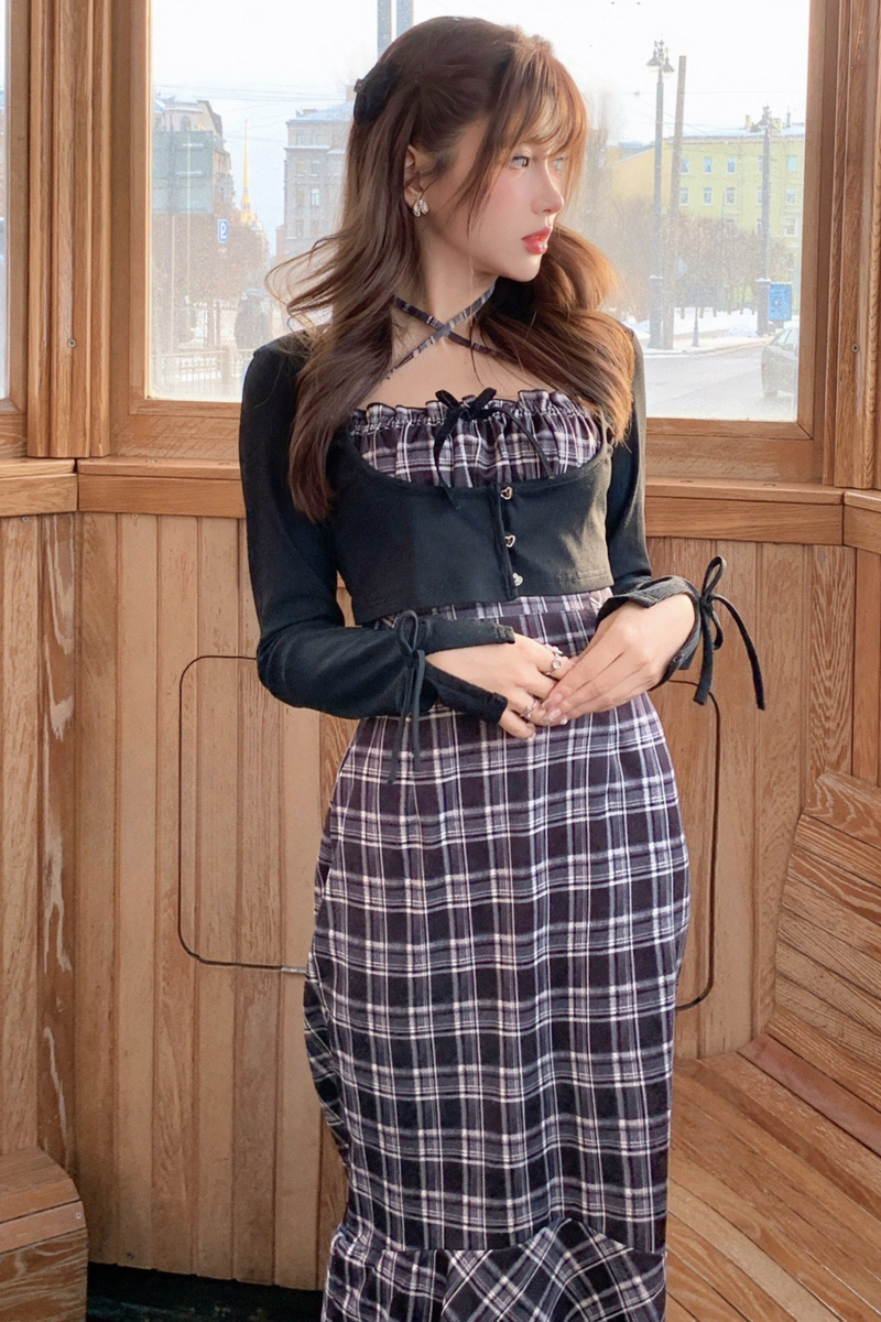 Mermaid Plaid Dress