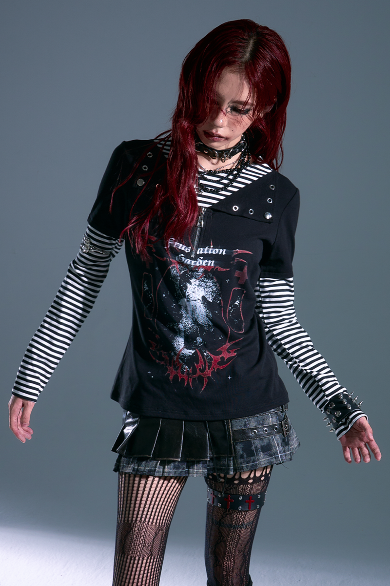 Dark Punk Border Top