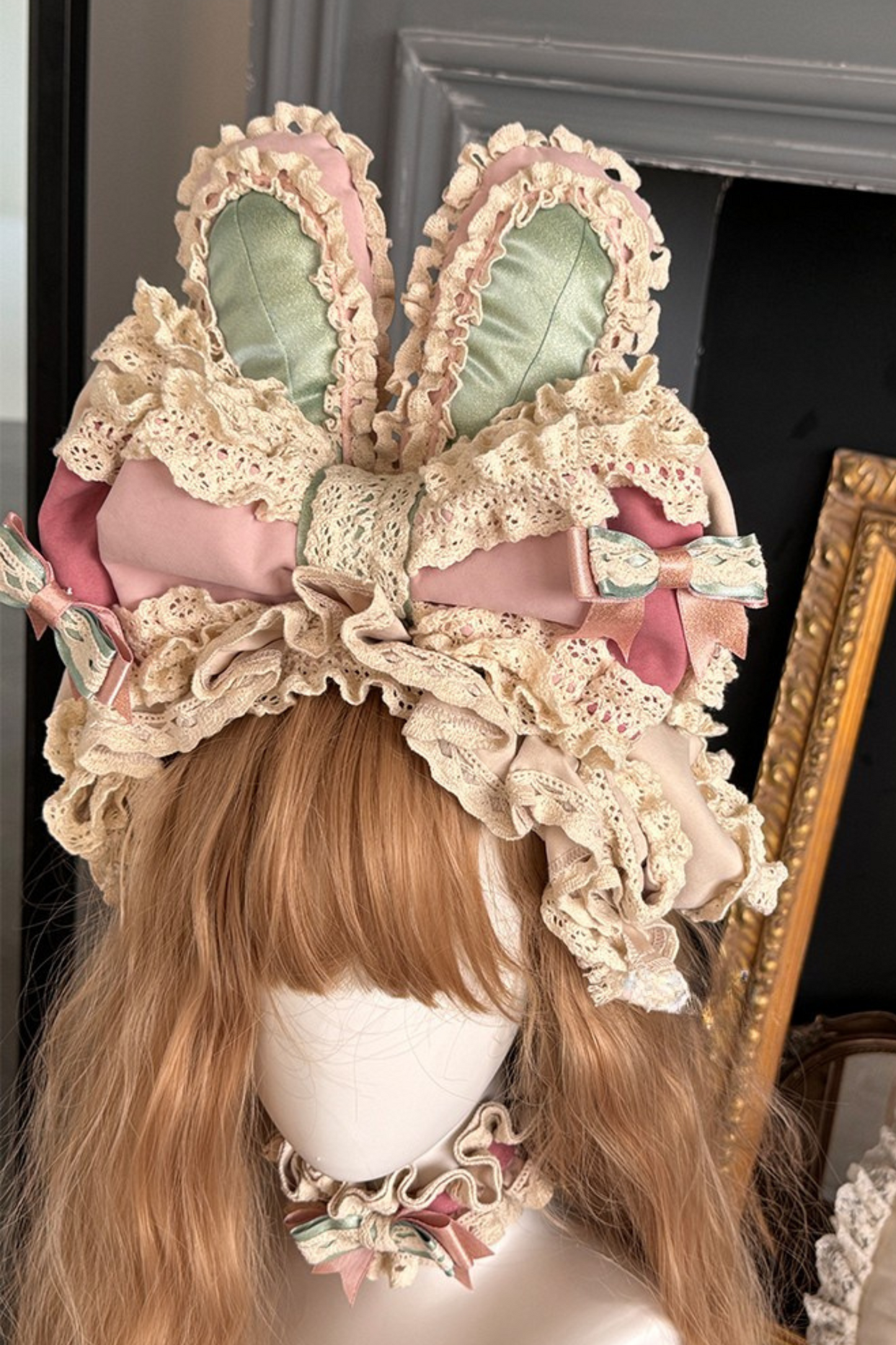 [pre-order] Ribbon Bunny Antique Version Bustier Dress + Inner Top + Complete Accessories