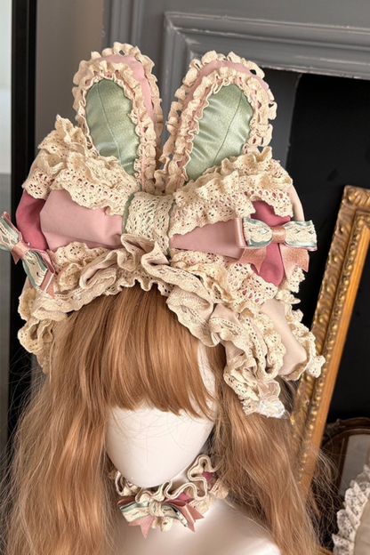 [pre-order] Ribbon Bunny Antique Version Bustier Dress + Inner Top + Complete Accessories