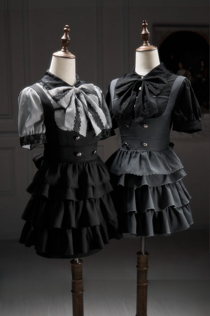 [pre-order] Lace Ribbon Shirt + Sass Dress 2way Sweet & Spicy