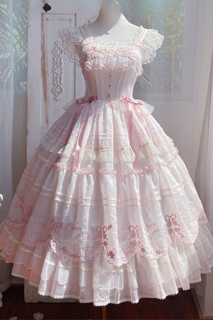 Sweet Cherry Lolita Dress + Jsk + Hairband + Hat + Necklace + Sleeve