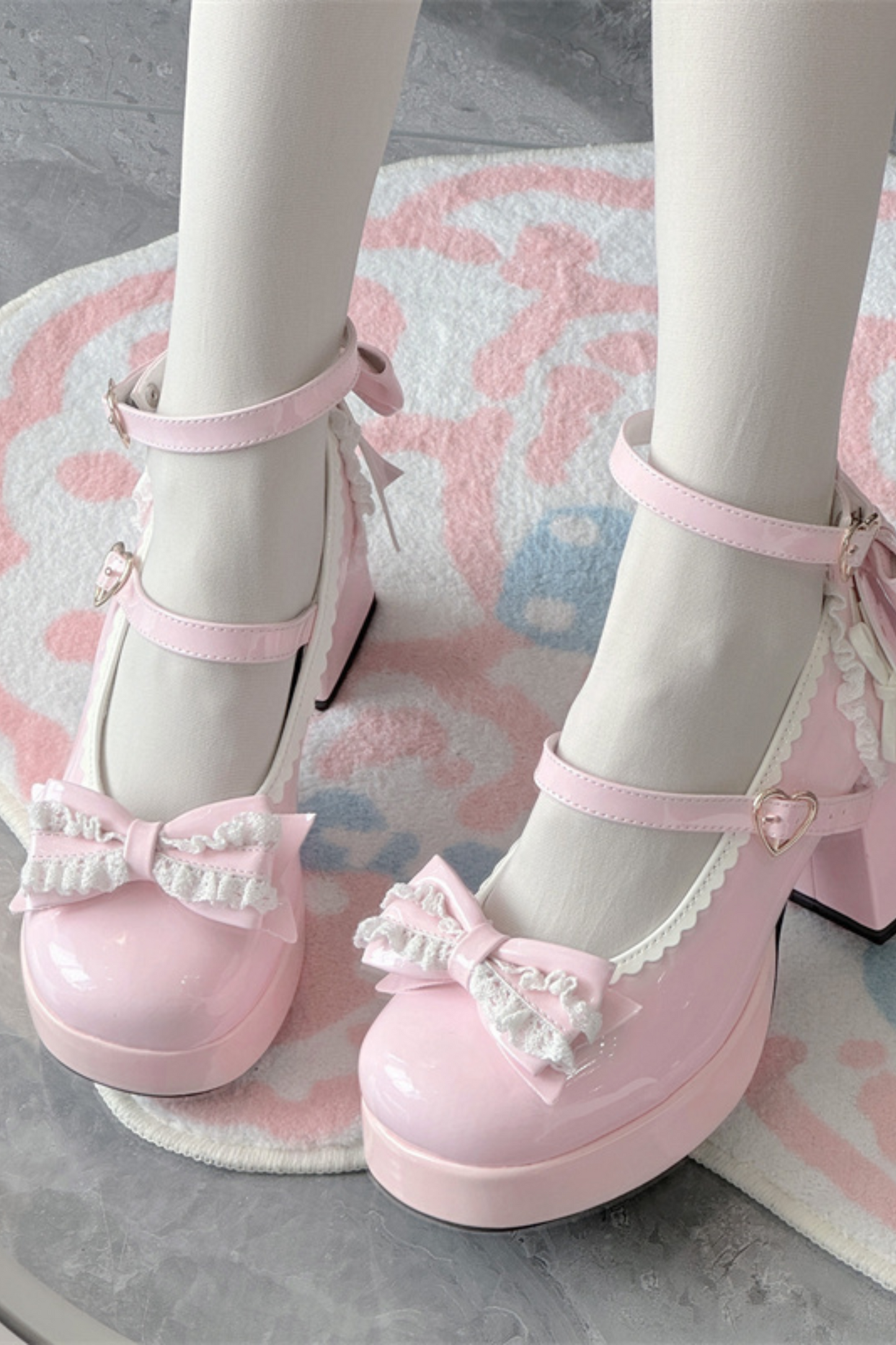Ruffle Ribbon Lolita Shoes