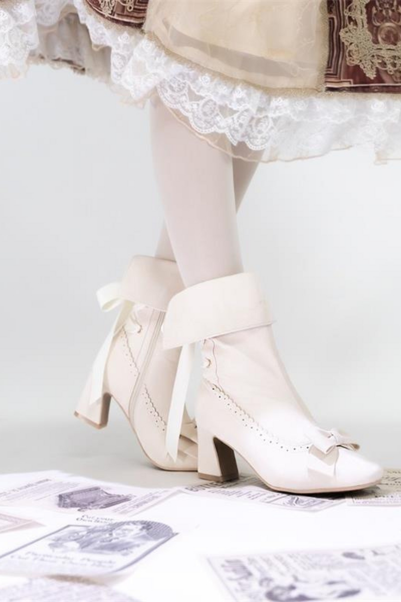 [pre-order] Mid-heel Lolita Boots