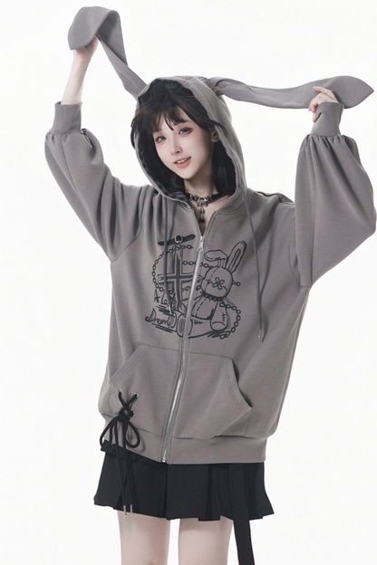 Rabbit Hoodie + Skirt