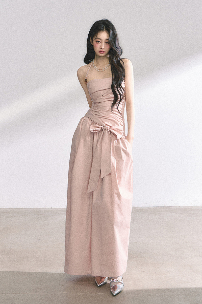 Halter Neck Long Dress