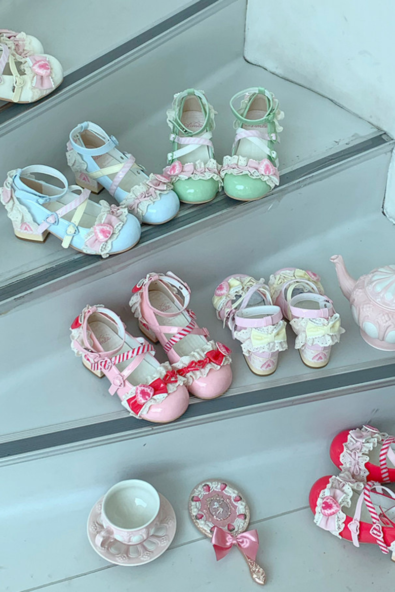 Strawberry Lolita Mary Jane Shoes