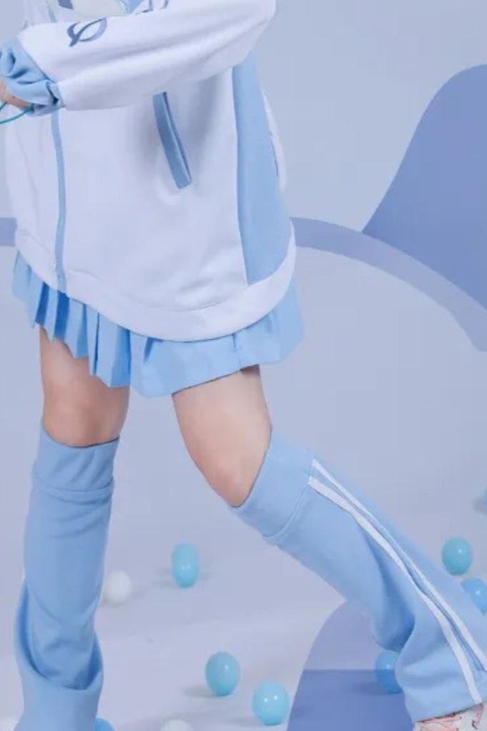 [angel Style] Aqua Color Dragon Baby Loose Jacket + Long Sleeve T-shirt + Bottoms + Leg Warmers