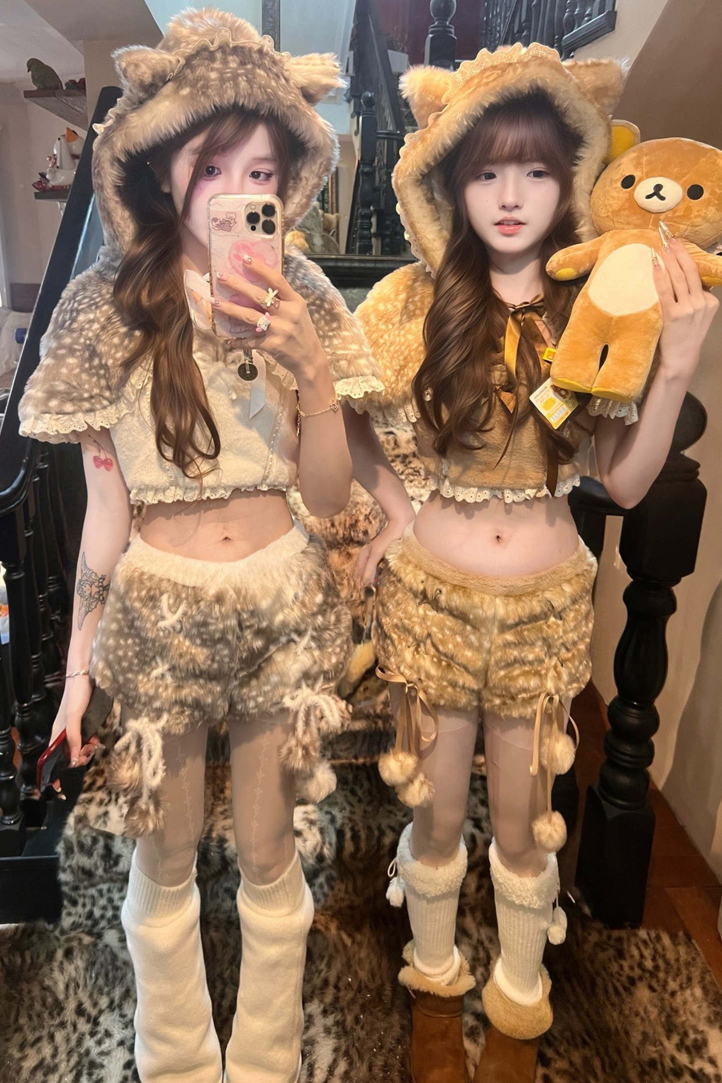 Bambi Cloak + Camisole + Pants