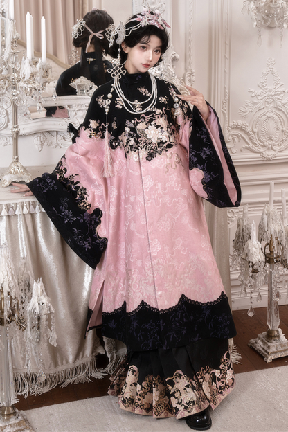 Chinese-style Long Jacket + Skirt