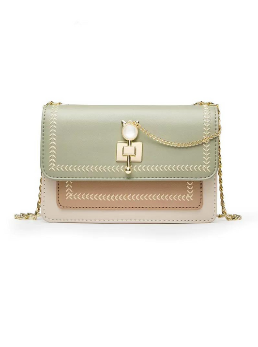 Embroidery Chain Shoulder Bag