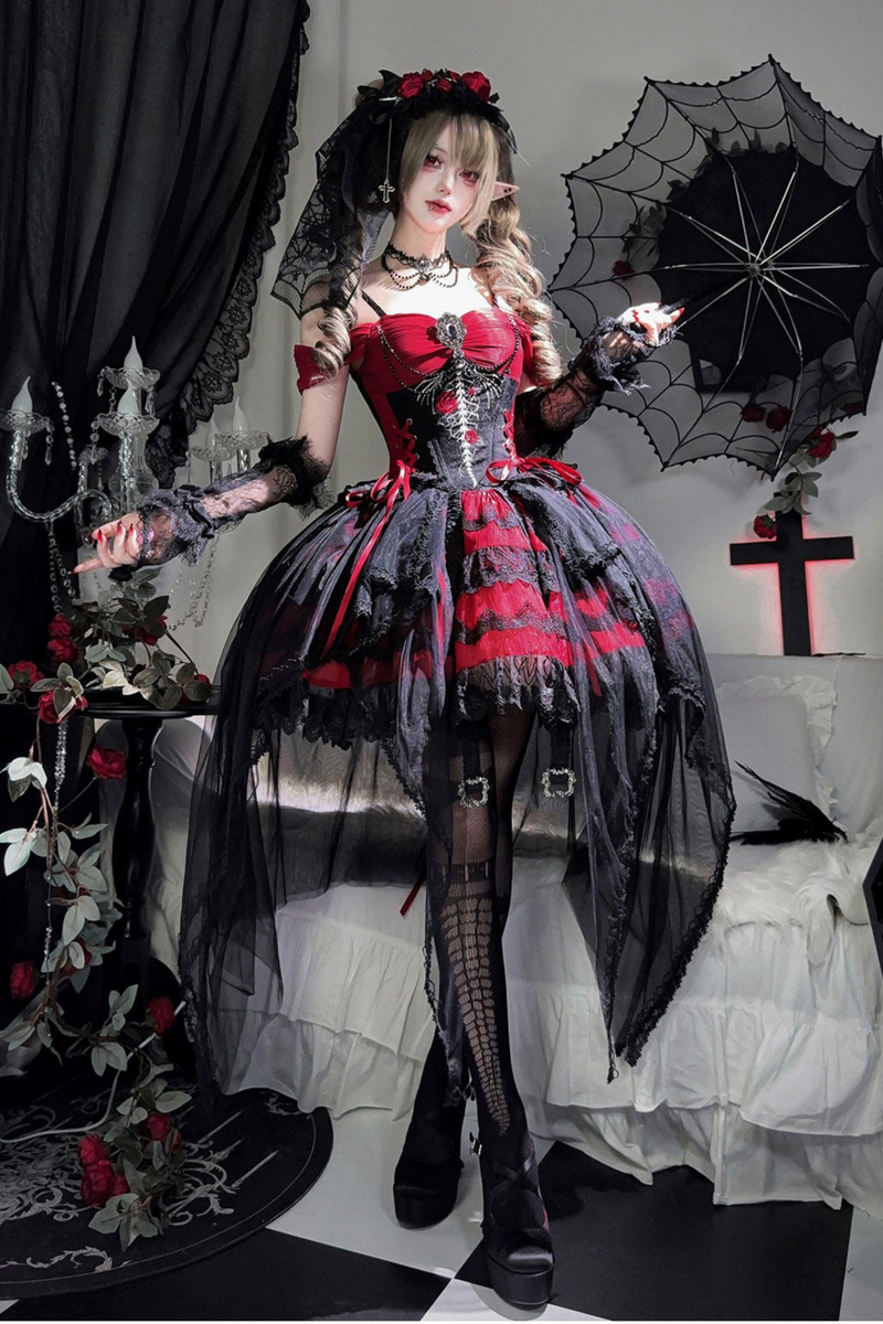 Dragonborn Gothic Dress + Necklace