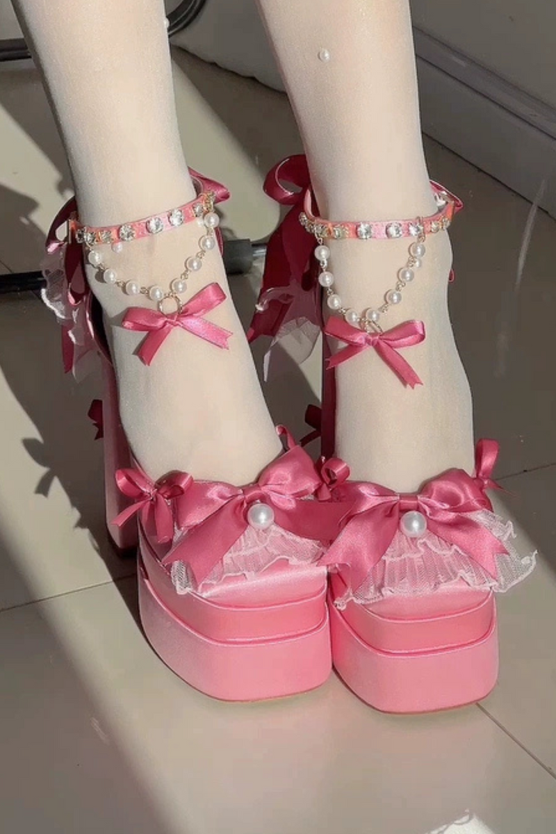 [pre-order] Loli Girl Ribbon Shoes