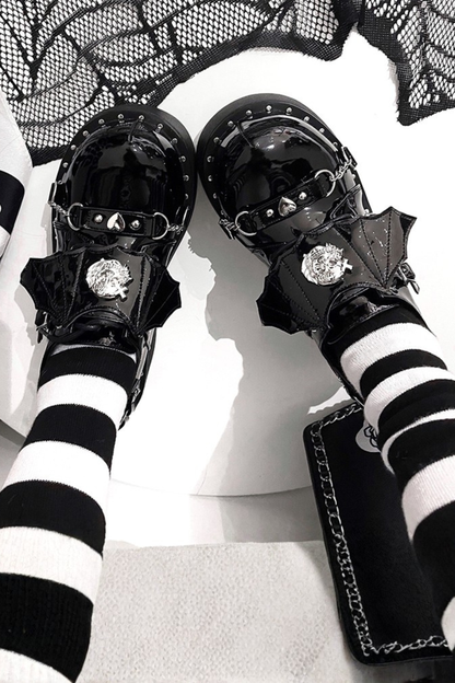 Punk Platform Dark Shoes