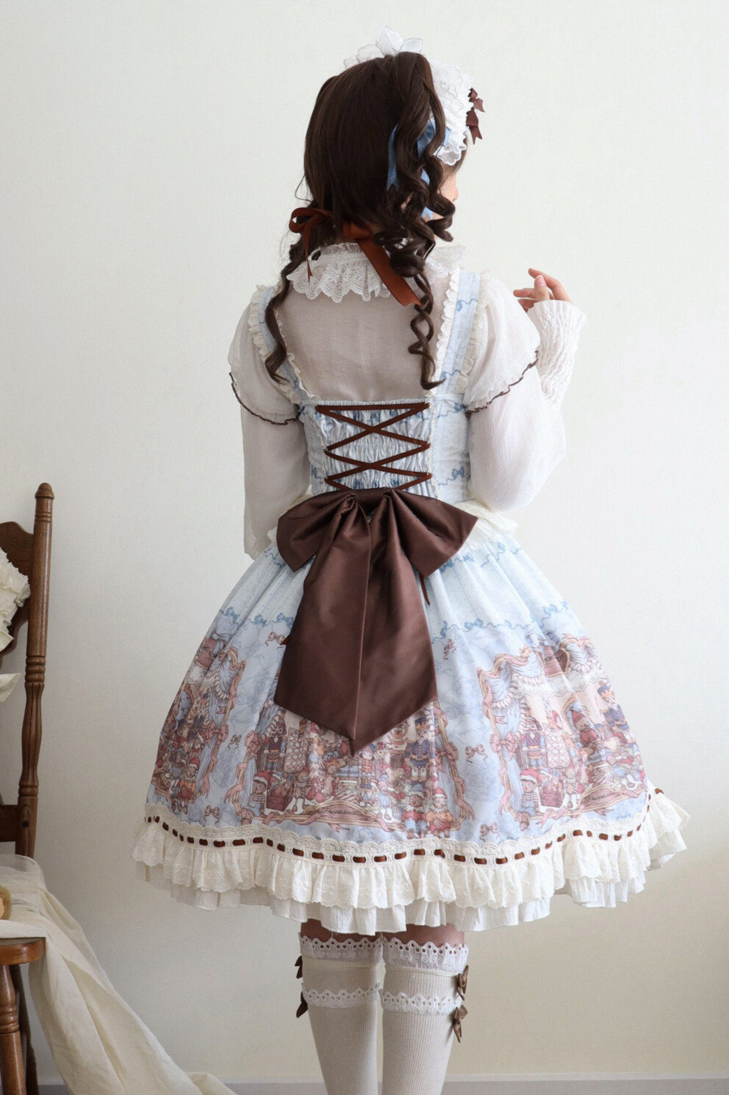 Retro Antique Lolita Jumper Skirt