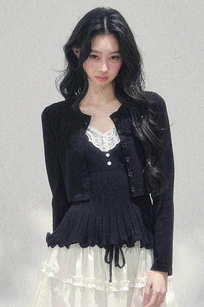 French Lace Jacket + Camisole