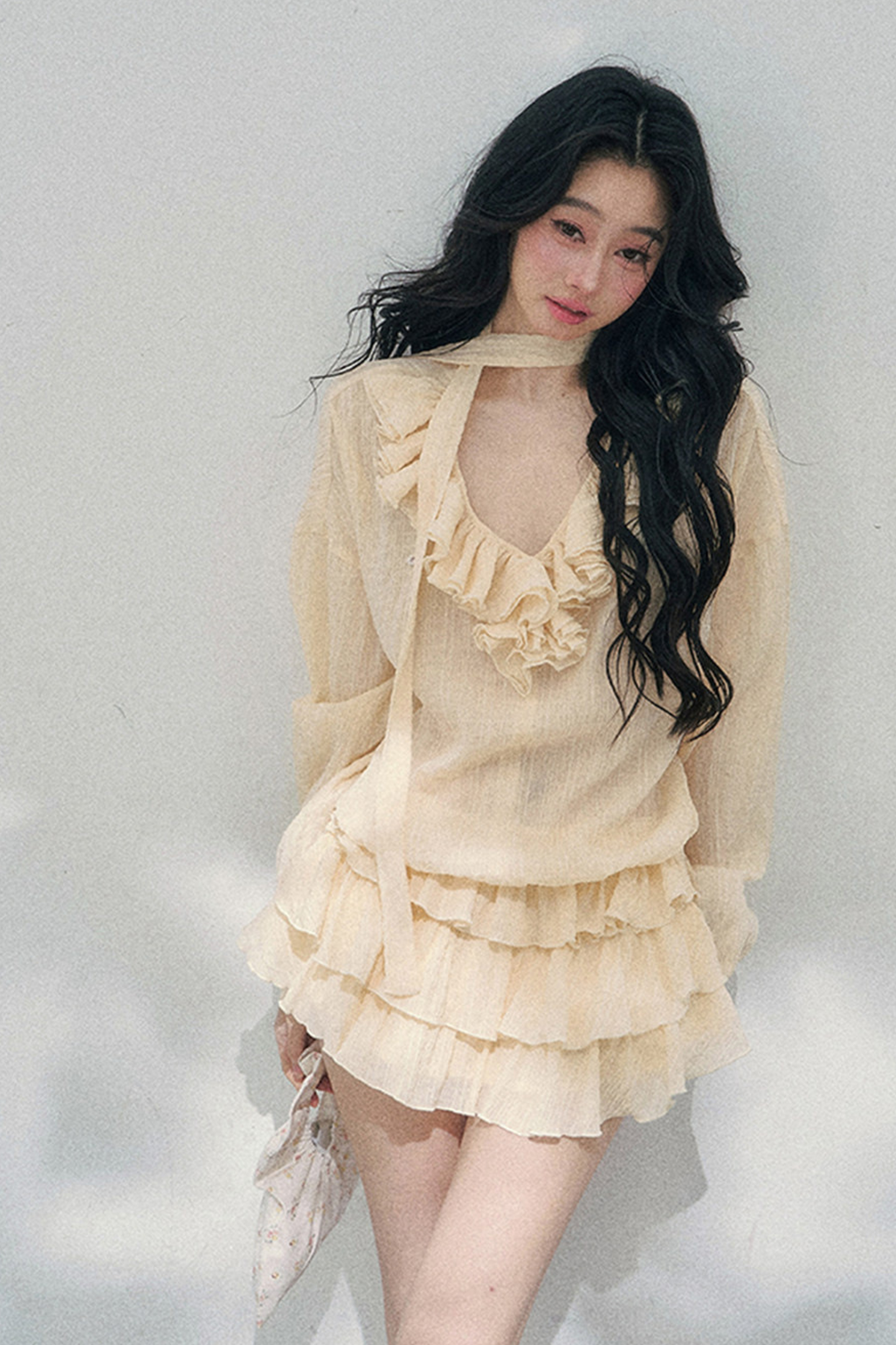 Evening Breeze Milky Dress + Inner Pants