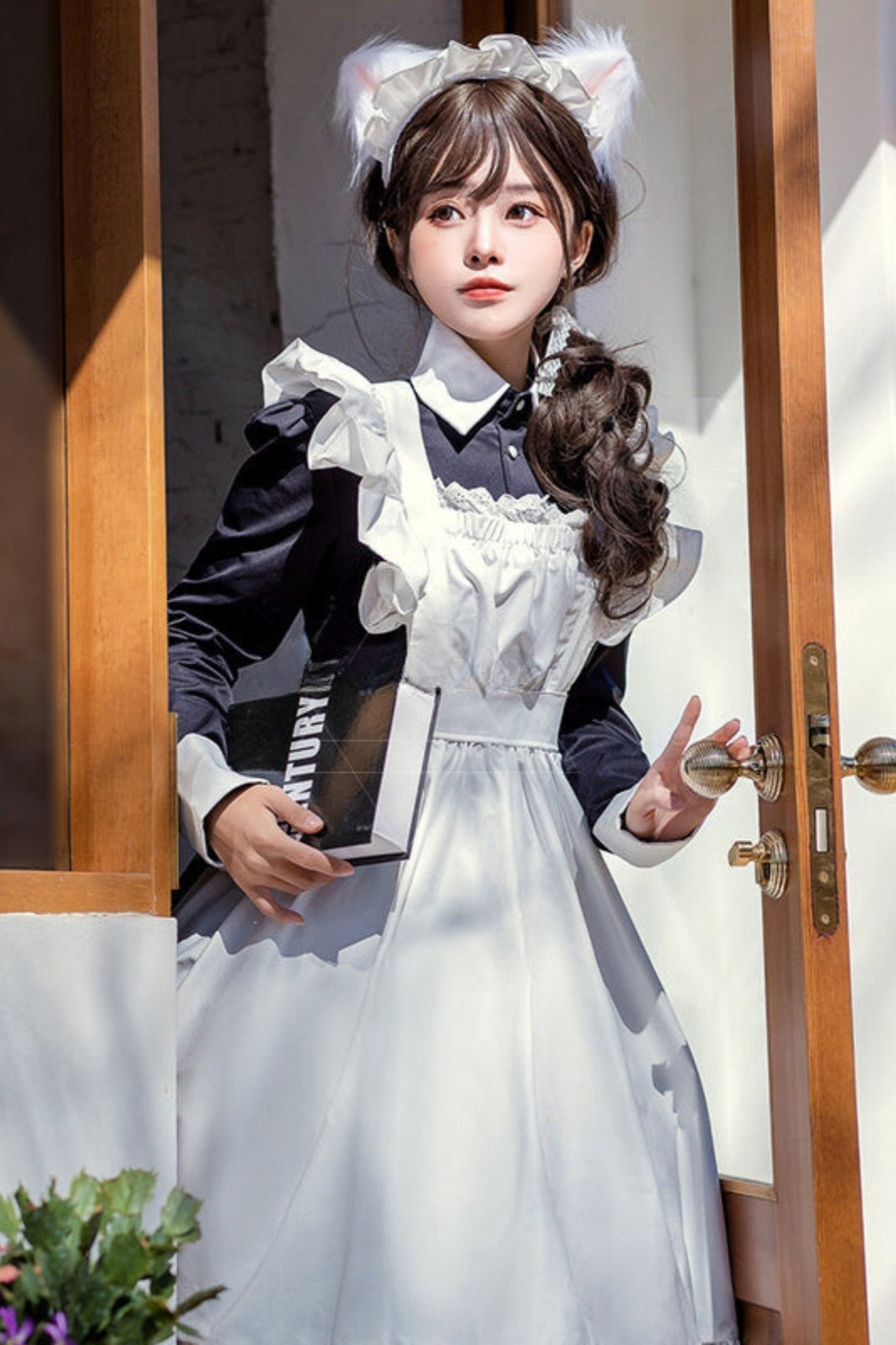 Sweet Anime Black and White Maid Dress