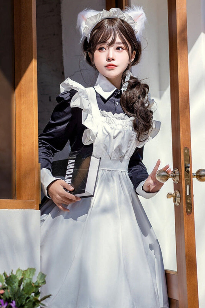 Sweet Anime Black and White Maid Dress