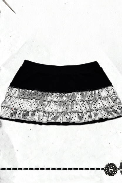 Cross Dot Turtleneck Top + Skirt + Pendant
