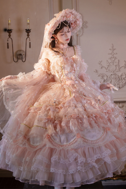 Sweet Flower Tea Party Medium Lolita Dress