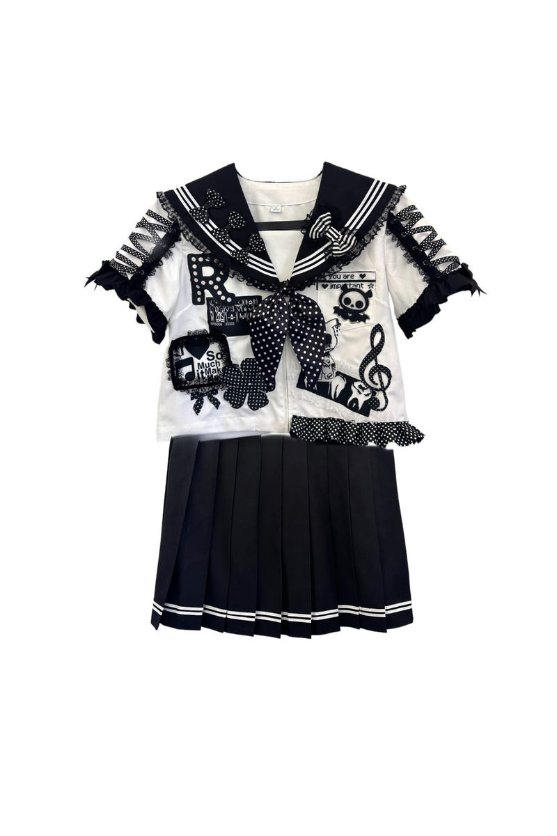 Campus Sailor Punk Top + Skirt