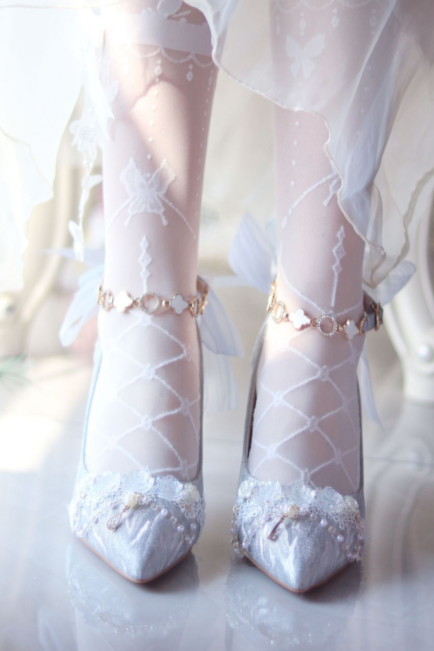 Streamer Ode Glitter High Heels