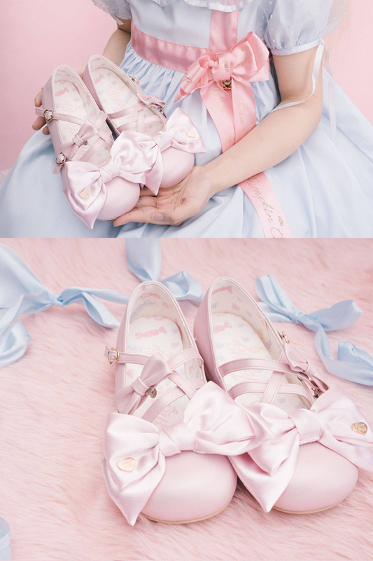 Satin Candy Ribbon Lolita Shoes