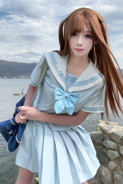 Rabbit Sailor Top + Skirt + Ribbon