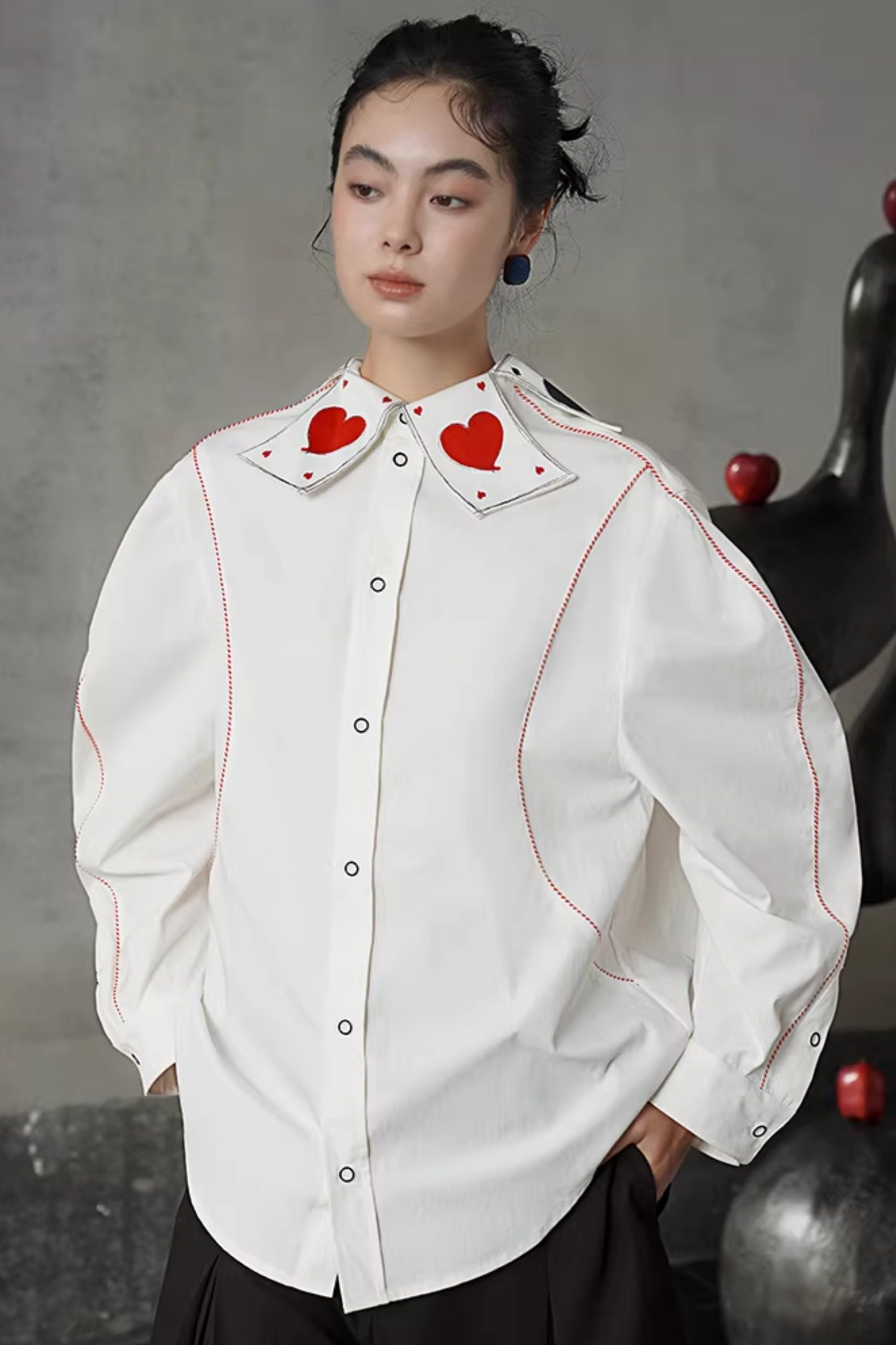 Playing Card Fantasy Color Blouse