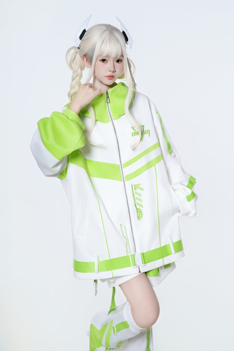 Cyber Subculture Jersey Jacket + Shorts + Leg Covers