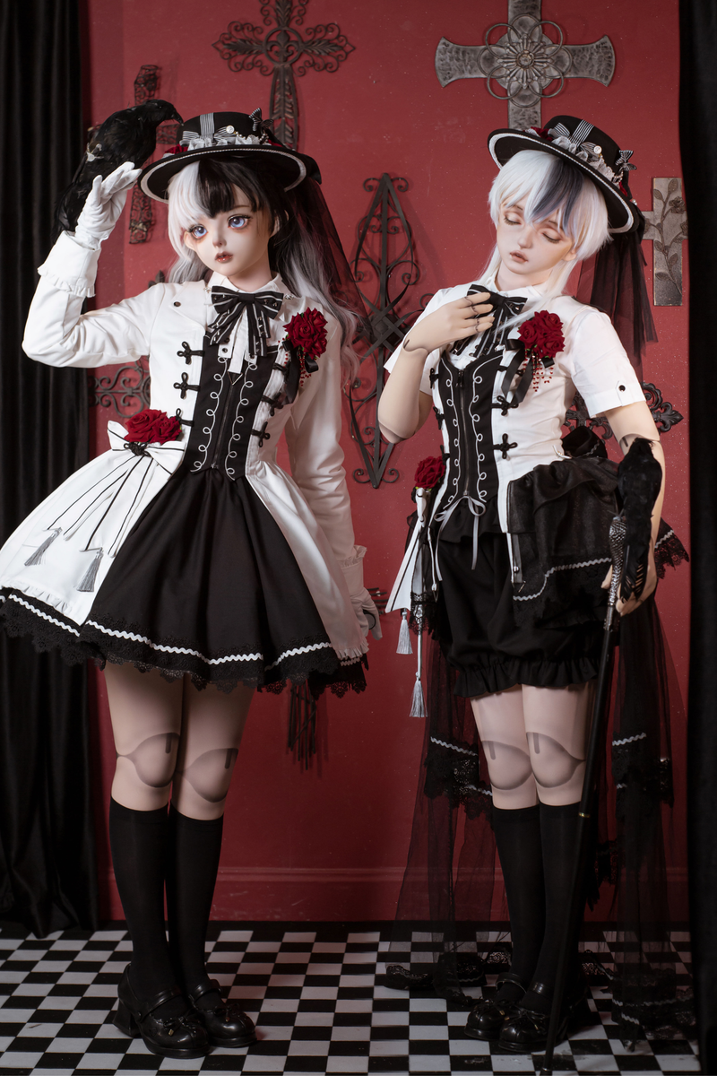 Dark Rose Gothic Princess Lolita Set + Dark Rose Gothic Prince Lolita Set