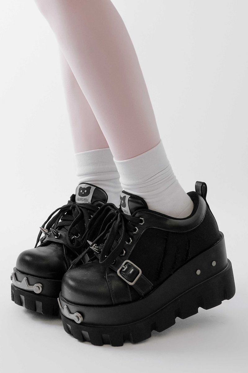 Y2k Subculture Rivet Platform Sneakers