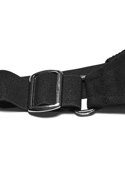 Black Stand Collar Sleeveless Hooded Zipper Punk Vest