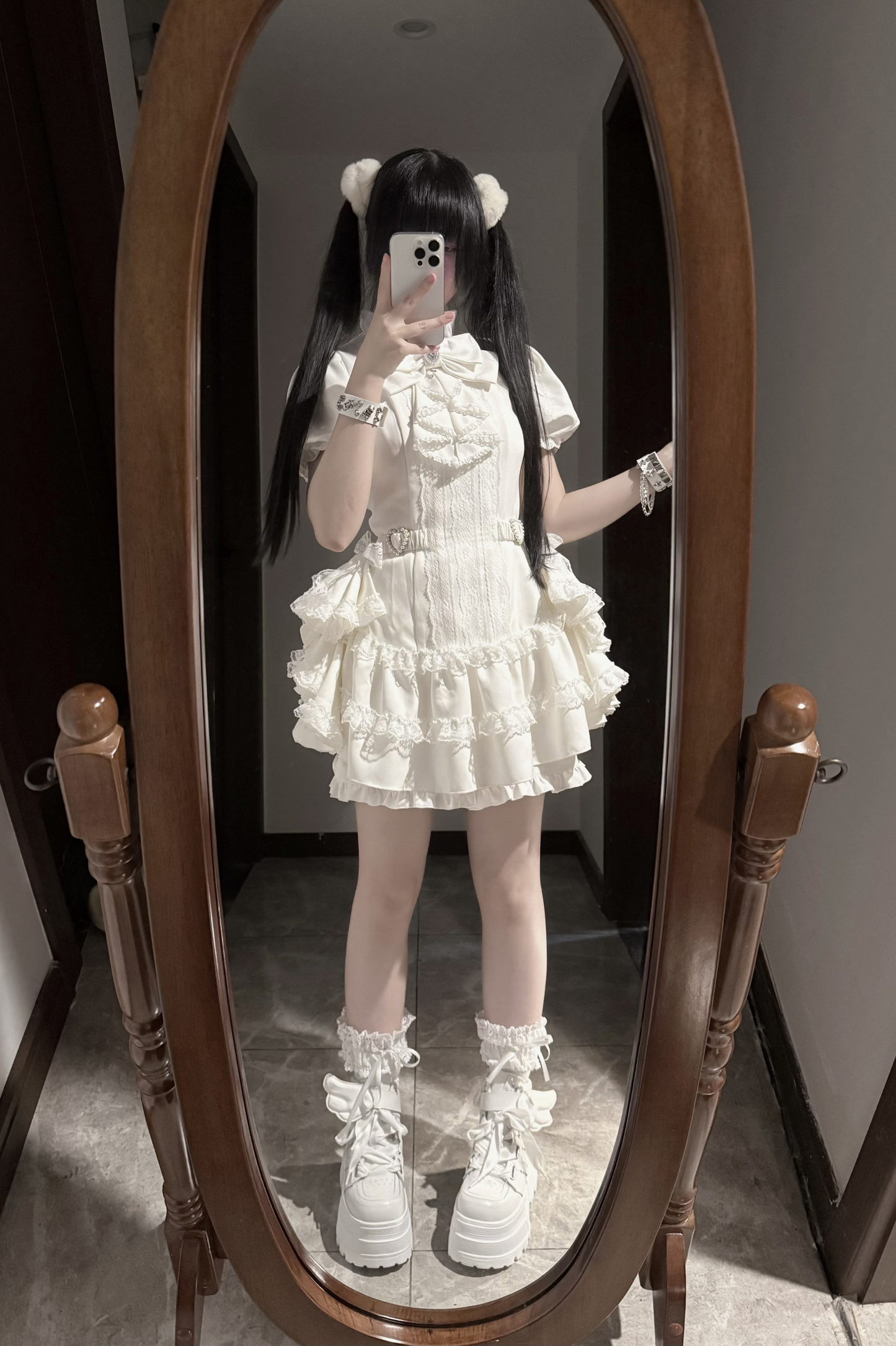 Puff Sleeve Gothic Style Top + Pants