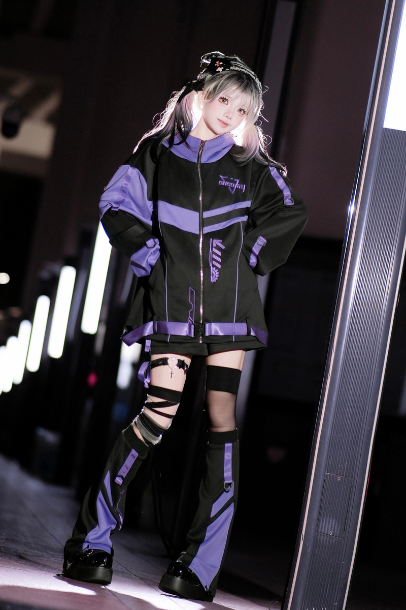 Cyber Subculture Jersey Jacket + Shorts + Leg Covers